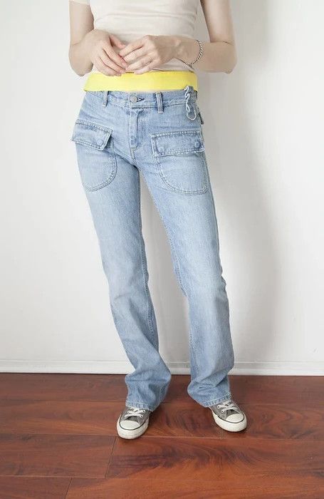 Helmut Lang Vintage cockring denim jeans Size 27" / US 4 / IT 40 - 1 Thumbnail