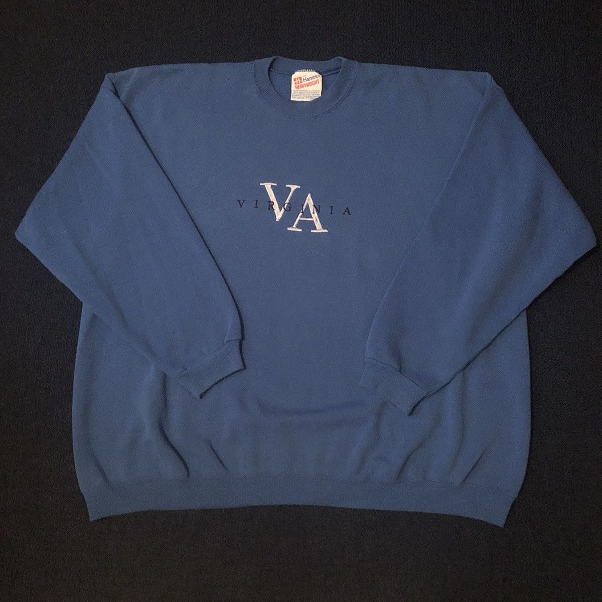 Vintage Vintage 1990s Virginia VA Embroidered Heavyweight Crewneck Size US XXL / EU 58 / 5 - 2 Thumbnail