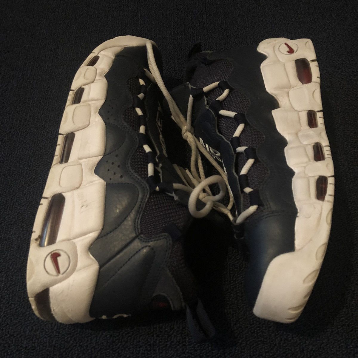Nike × Vintage Nike Air More Money Obsidian Shoes 2018 Size US 9.5 / EU 42-43 - 2 Thumbnail
