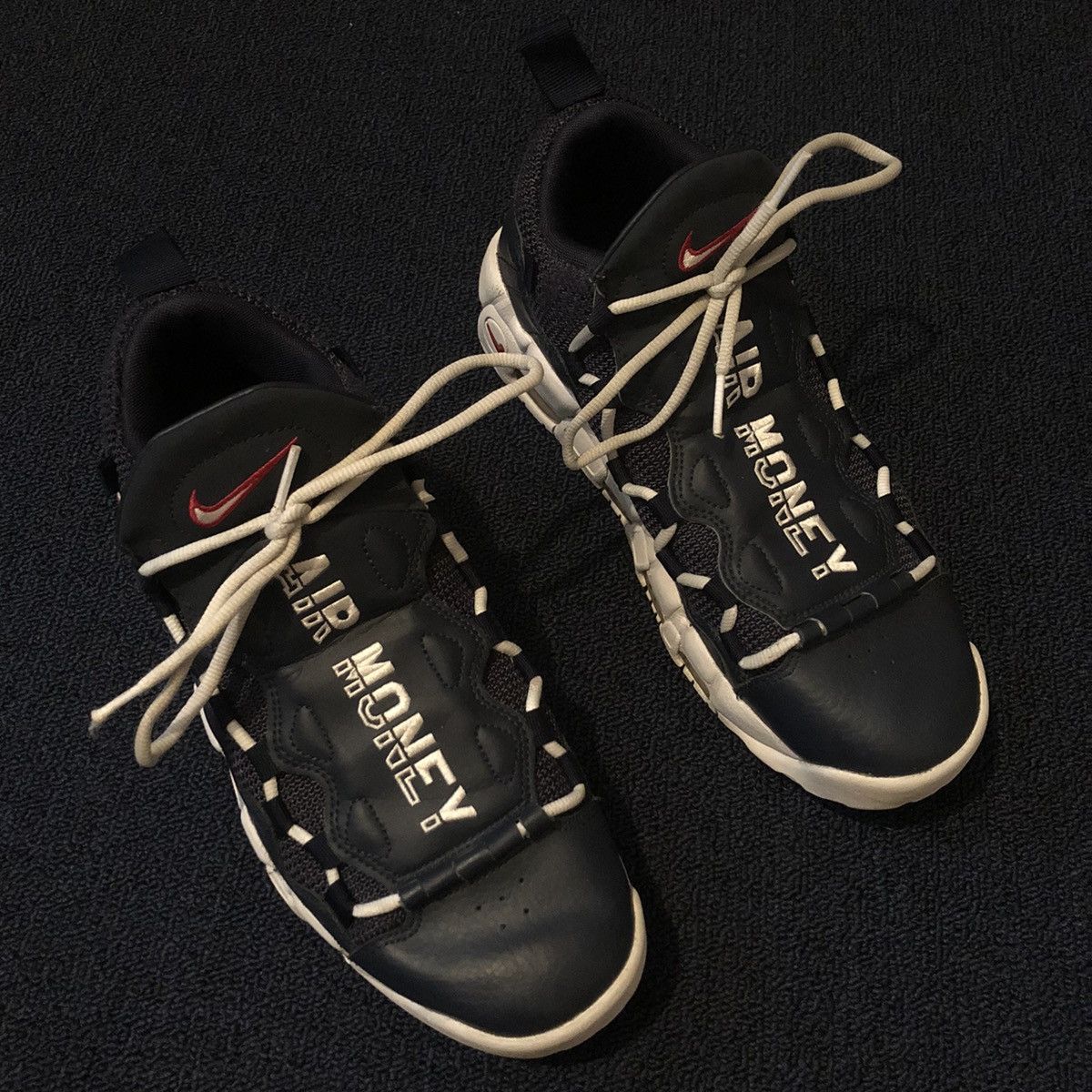 Nike × Vintage Nike Air More Money Obsidian Shoes 2018 Size US 9.5 / EU 42-43 - 3 Thumbnail
