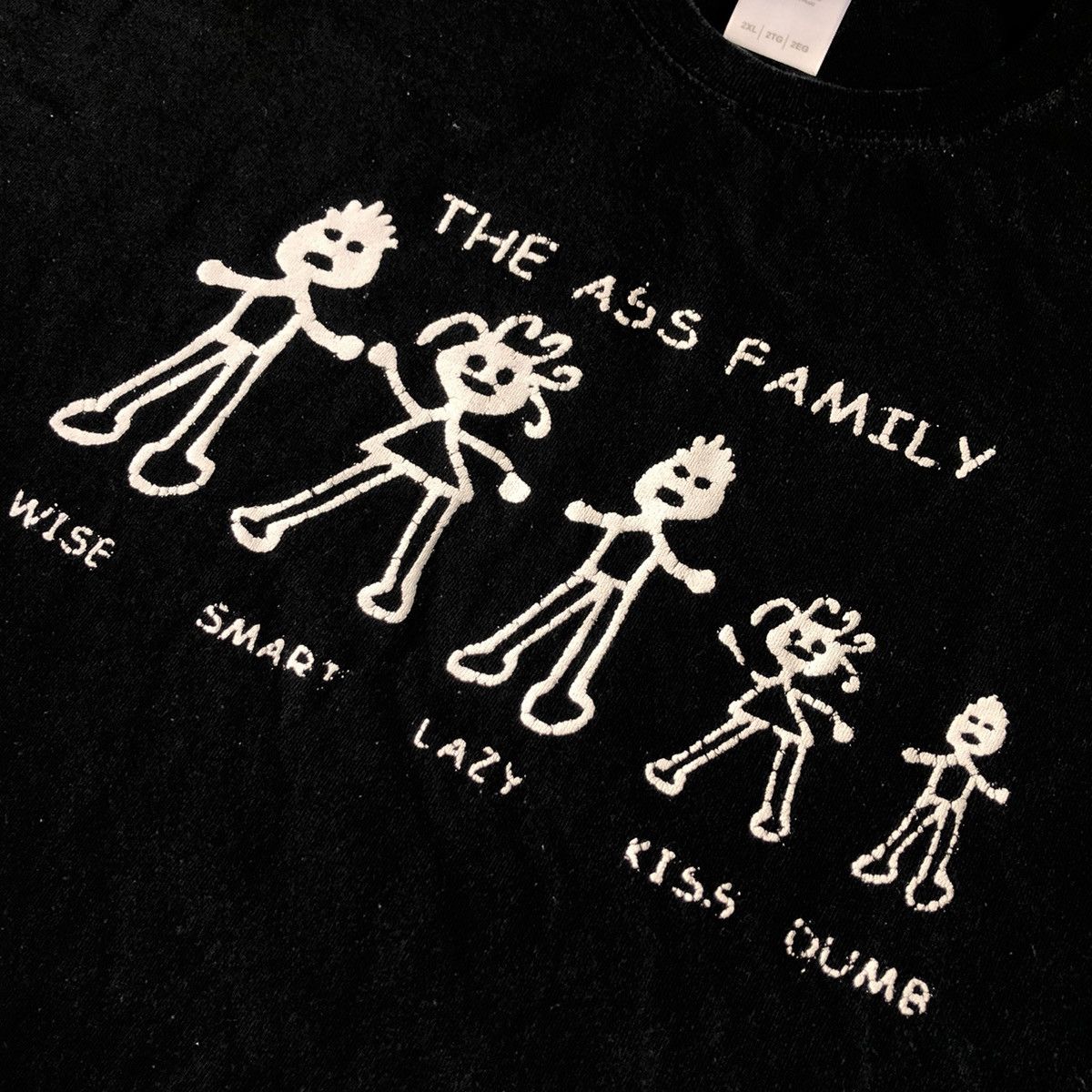 Vintage Vintage 2000s The Ass Family Tree Humor Funny Graphic Tee Size US XXL / EU 58 / 5 - 1 Thumbnail
