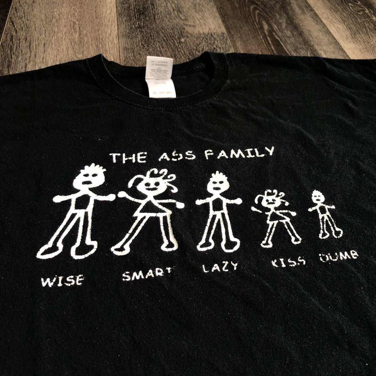 Vintage Vintage 2000s The Ass Family Tree Humor Funny Graphic Tee Size US XXL / EU 58 / 5 - 3 Thumbnail
