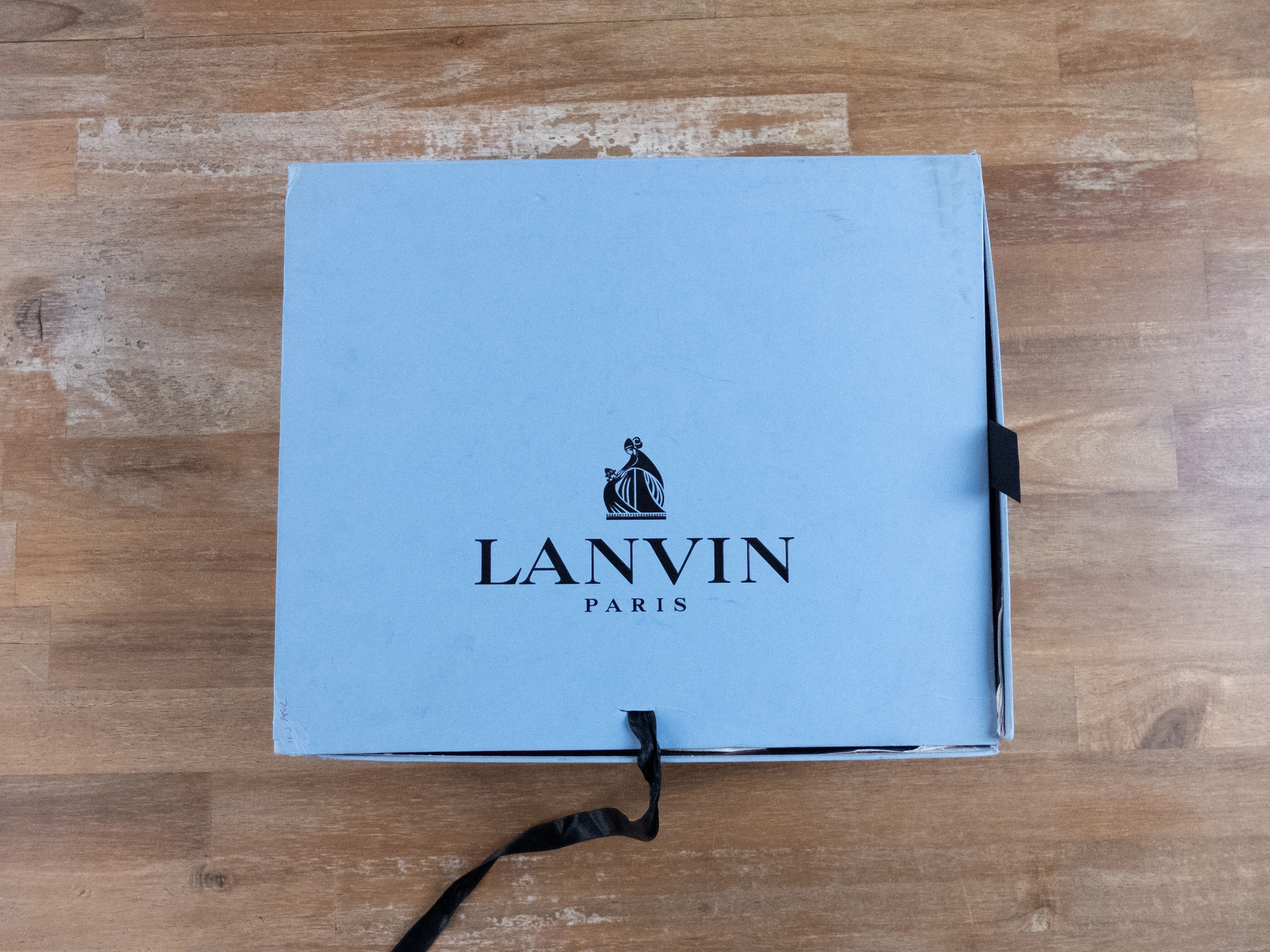 Lanvin LANVIN black gray leather stiletto heel pumps shoes 39.5 Size US 8.5 / IT 38.5 - 10 Thumbnail