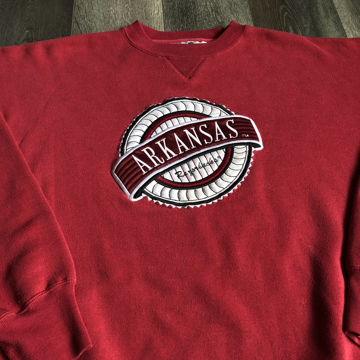 Other Vintage 90s Arkansas Razorbacks Midwest Embroidered Crewneck Size US XL / EU 56 / 4 - 2 Thumbnail