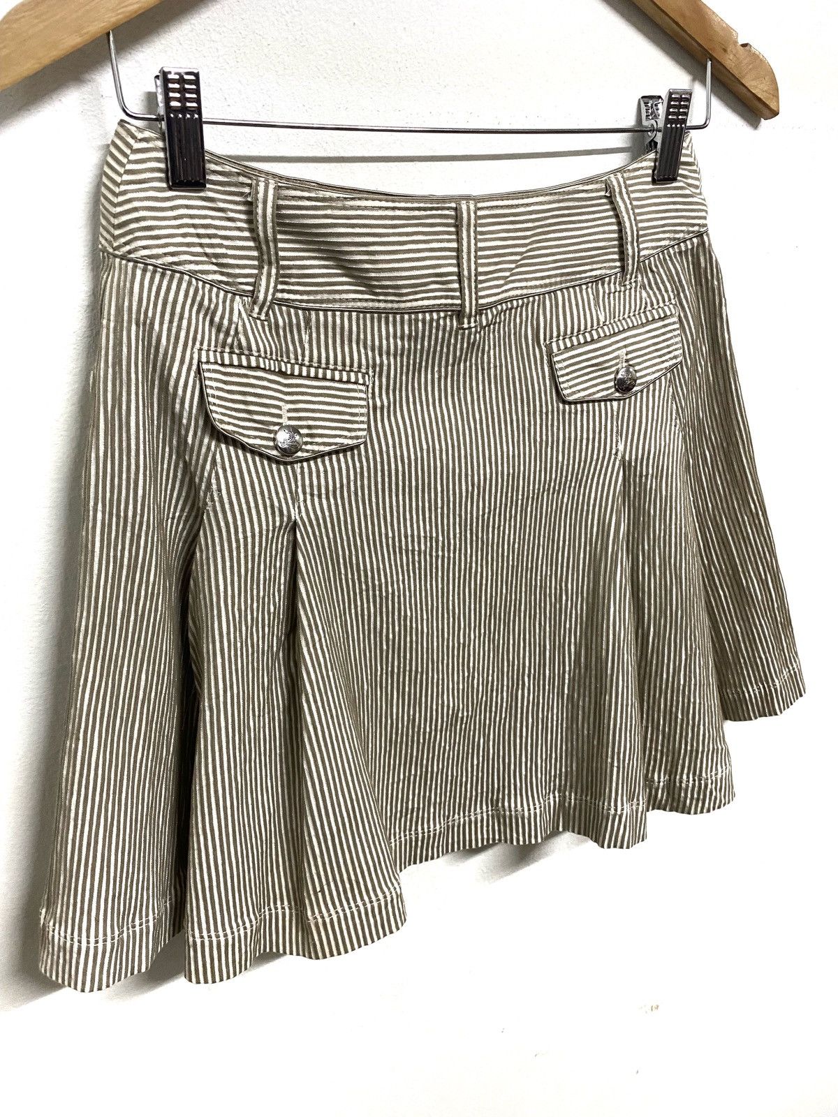 Burberry Burberry Blue Label Striped Mini Skirt Size 27" / US 4 / IT 40 - 6 Thumbnail