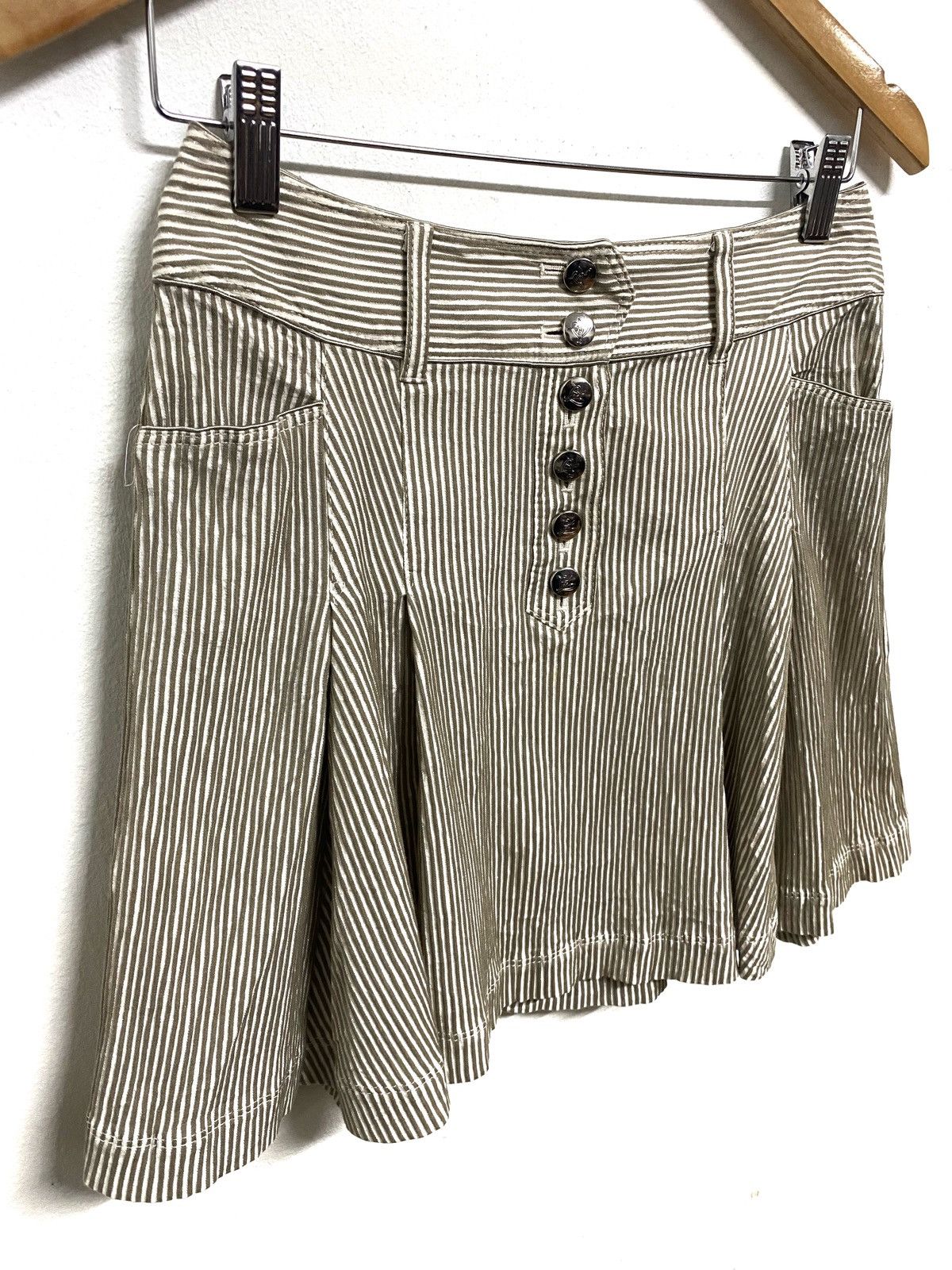 Burberry Burberry Blue Label Striped Mini Skirt Size 27" / US 4 / IT 40 - 2 Thumbnail