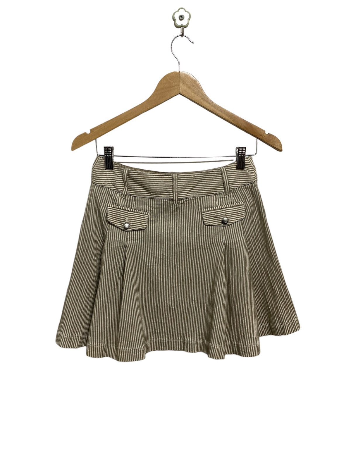 Burberry Burberry Blue Label Striped Mini Skirt Size 27" / US 4 / IT 40 - 4 Thumbnail