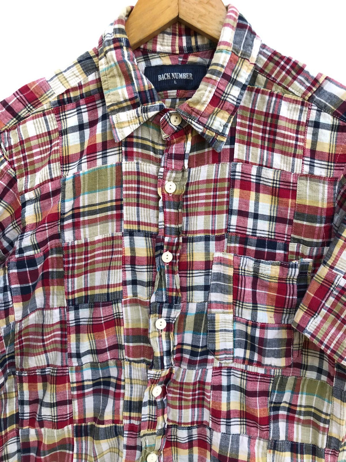 Designer × Japanese Brand Japanese Brand Back Number Patchwork Shirts Hysteric Style Size US S / EU 44-46 / 1 - 3 Thumbnail