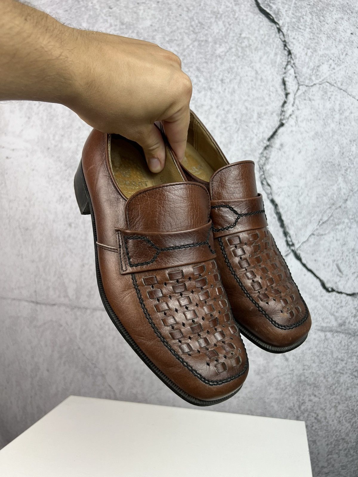 Vintage Vintage Italian Leather derby shoes Size US 7.5 / EU 40-41 - 4 Thumbnail
