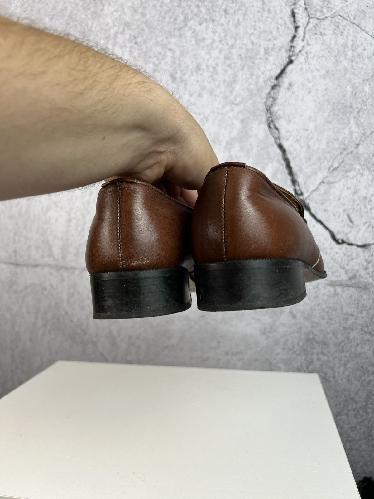 Vintage Vintage Italian Leather derby shoes Size US 7.5 / EU 40-41 - 5 Thumbnail