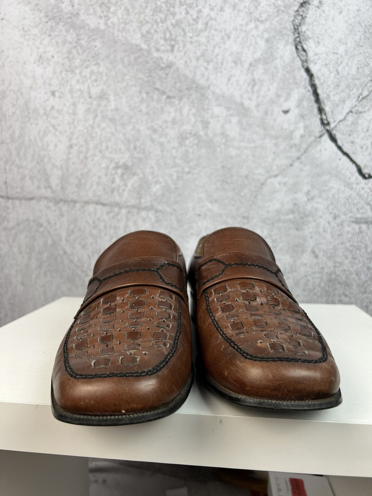 Vintage Vintage Italian Leather derby shoes Size US 7.5 / EU 40-41 - 6 Thumbnail