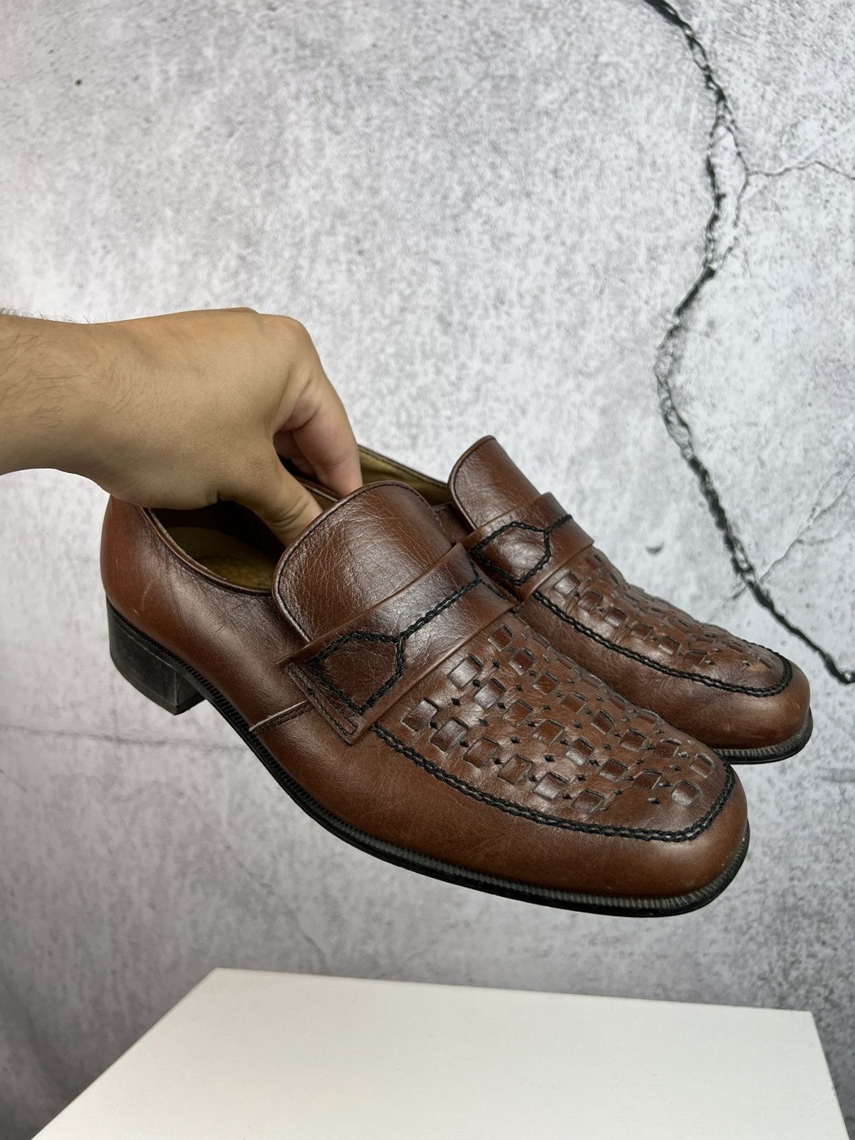 Vintage Vintage Italian Leather derby shoes Size US 7.5 / EU 40-41 - 10 Thumbnail