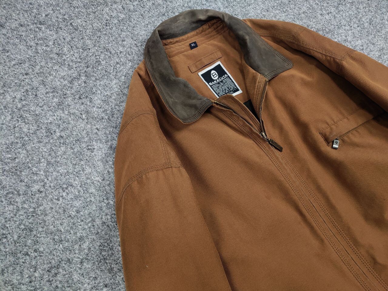 Baracuta Vintage 90's Baracuta Brown canvas pocket Work Jacket Size US XL / EU 56 / 4 - 7 Thumbnail