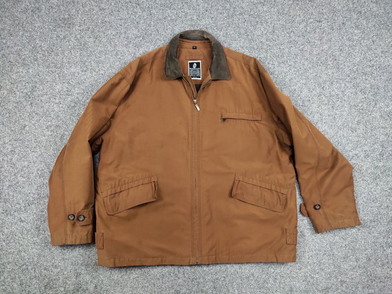Baracuta Vintage 90's Baracuta Brown canvas pocket Work Jacket Size US XL / EU 56 / 4 - 13 Thumbnail