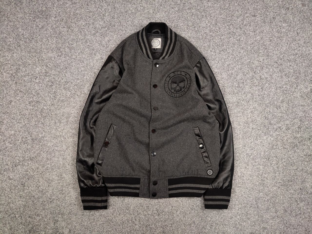 Japanese Brand Vintage 90's Rock Engineered Design Varsity Bomber Jacket Size US XL / EU 56 / 4 - 1 Thumbnail