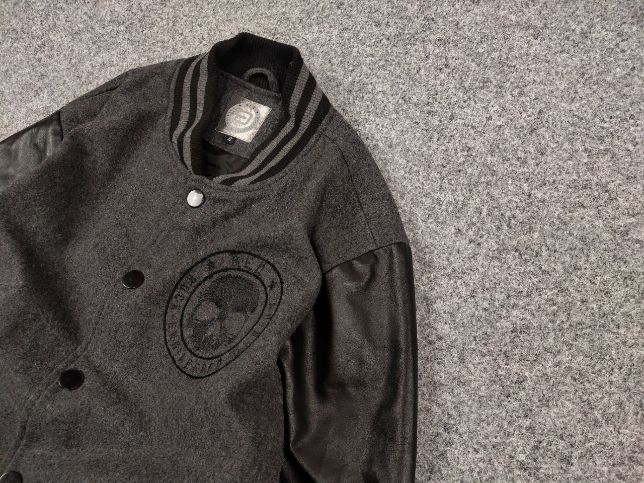 Japanese Brand Vintage 90's Rock Engineered Design Varsity Bomber Jacket Size US XL / EU 56 / 4 - 4 Thumbnail