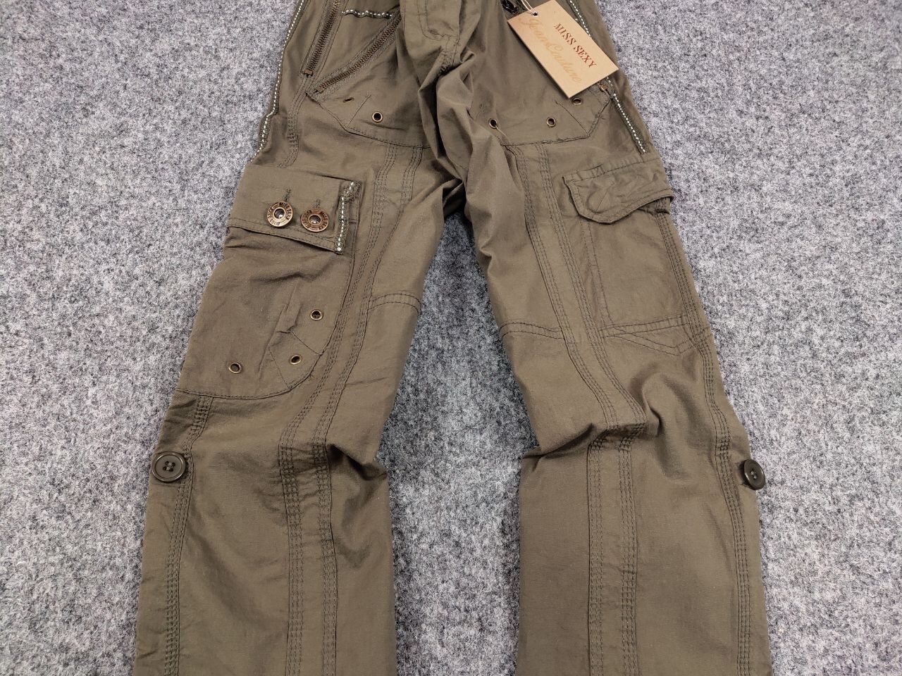 Japanese Brand Vintage 90's Japanese Baggy Multi Pocket Cargo pants Womens Size 30" / US 8 / IT 44 - 8 Thumbnail