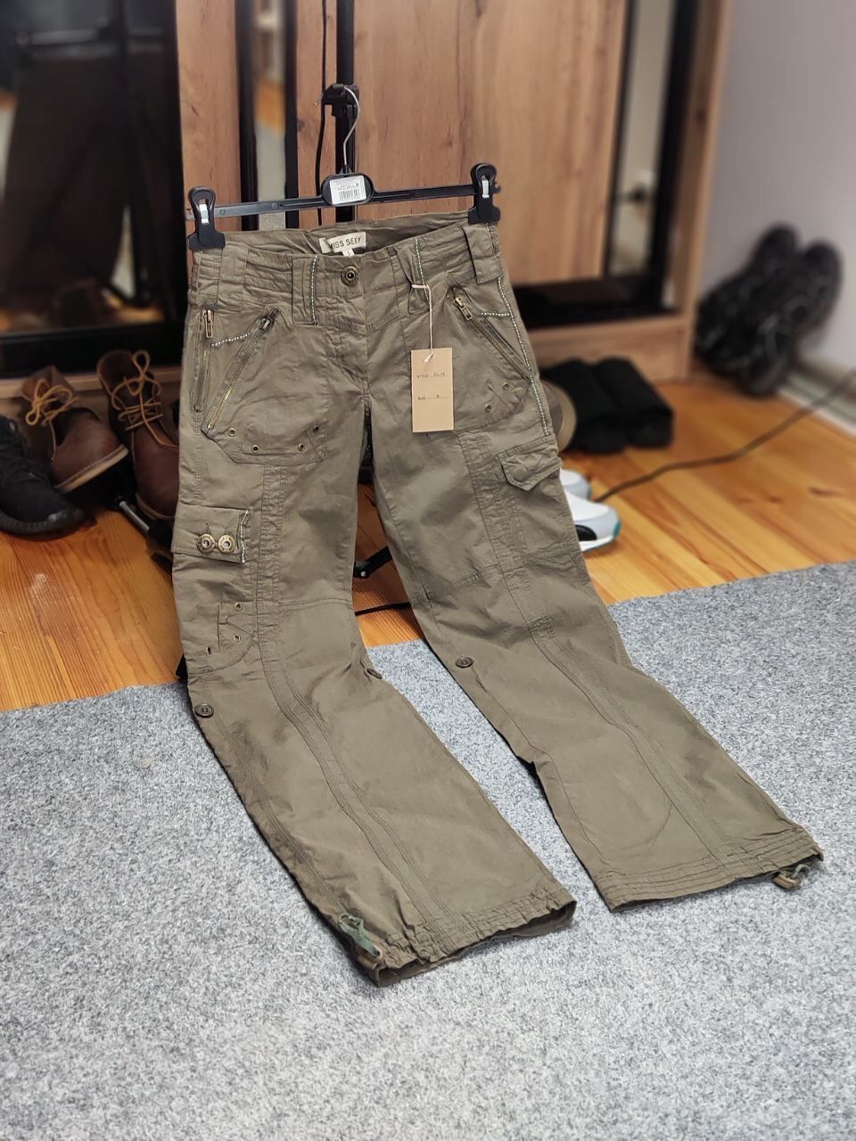 Japanese Brand Vintage 90's Japanese Baggy Multi Pocket Cargo pants Womens Size 30" / US 8 / IT 44 - 19 Thumbnail