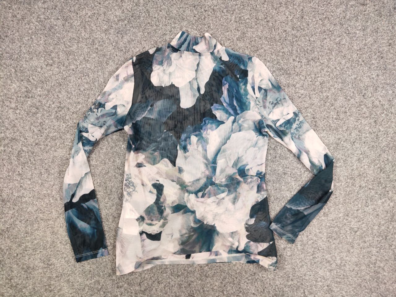 Japanese Brand Jean Paul Gaultier Long Sleeve mesh blouse Pale blue Pattern Size M / US 6-8 / IT 42-44 - 16 Thumbnail