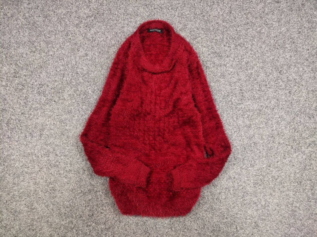 Japanese Brand Vintage Japanese Red Mohair Style Fuzzy Crewneck Sweater Size M / US 6-8 / IT 42-44 - 12 Thumbnail