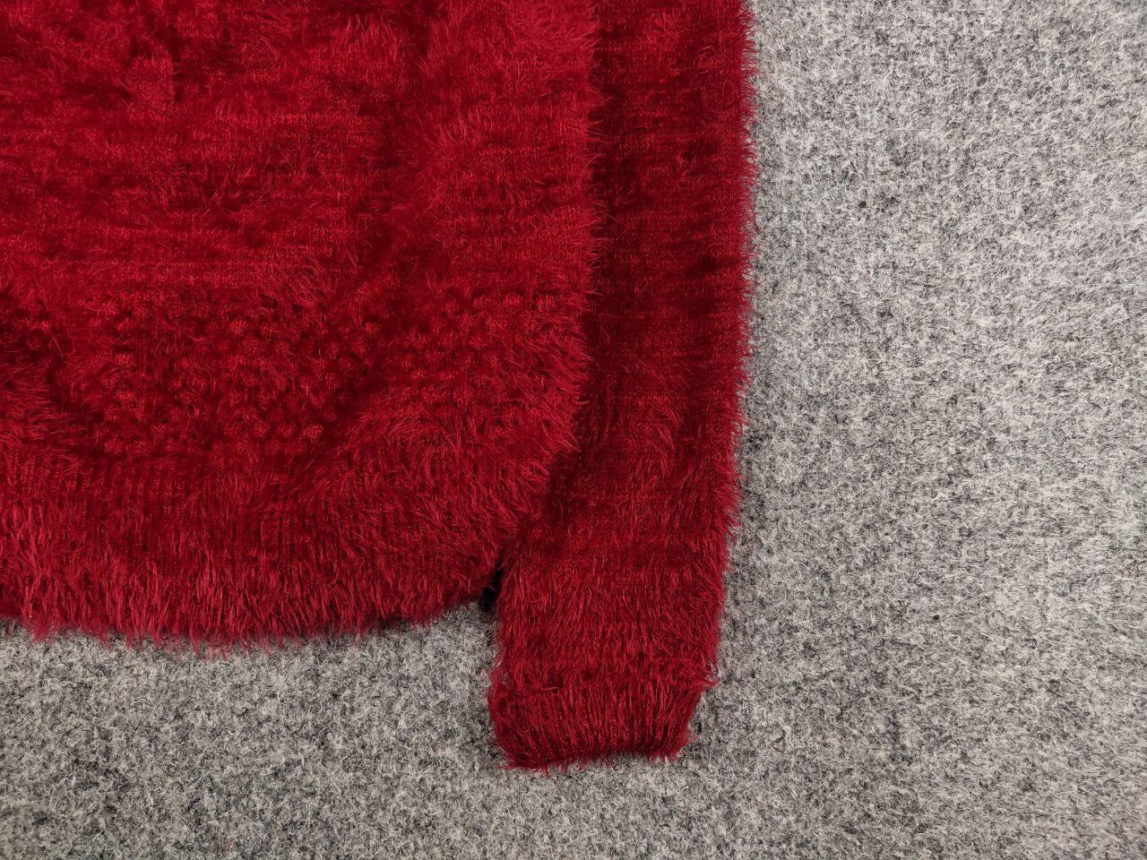 Japanese Brand Vintage Japanese Red Mohair Style Fuzzy Crewneck Sweater Size M / US 6-8 / IT 42-44 - 10 Thumbnail