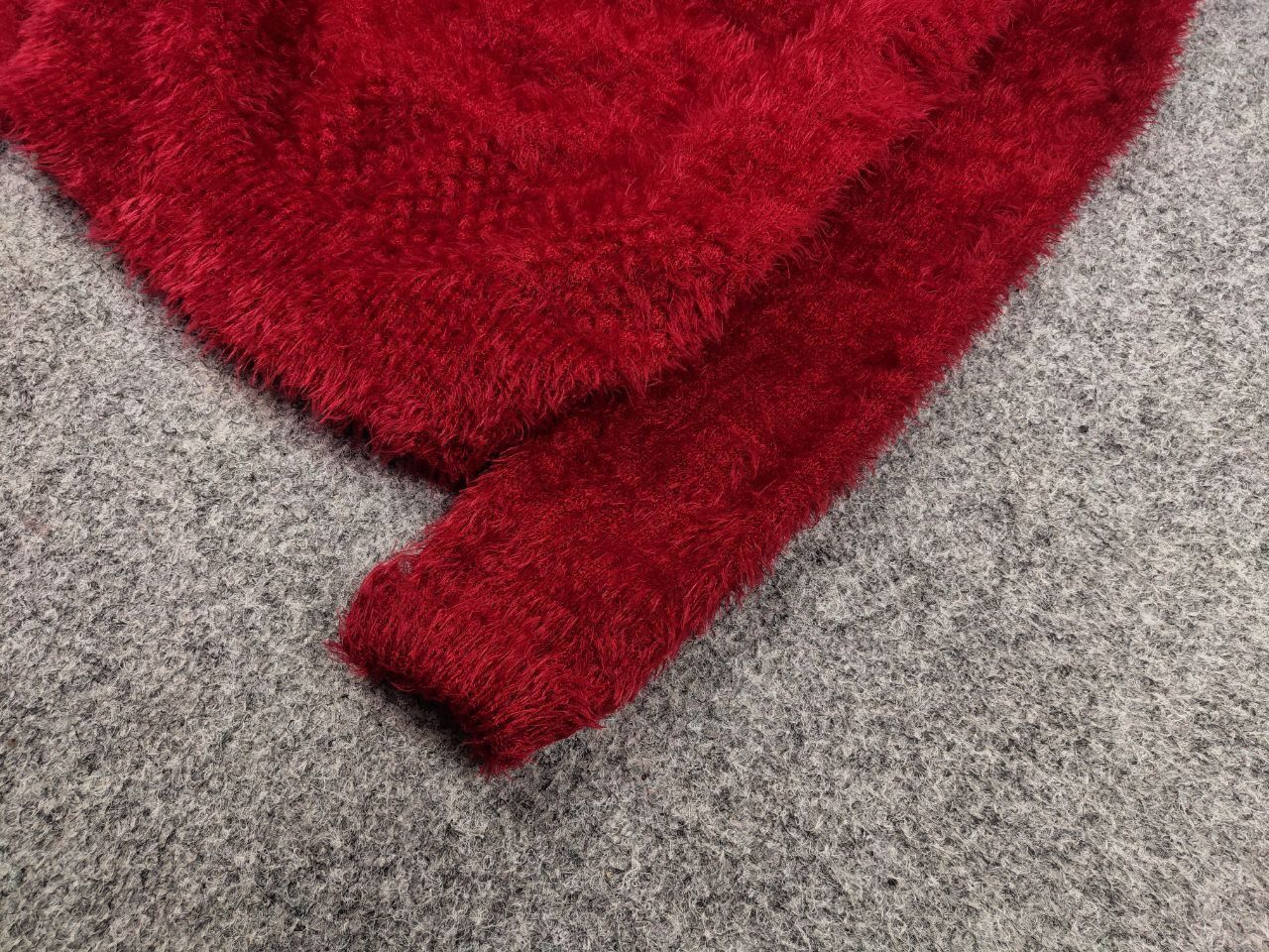 Japanese Brand Vintage Japanese Red Mohair Style Fuzzy Crewneck Sweater Size M / US 6-8 / IT 42-44 - 5 Thumbnail