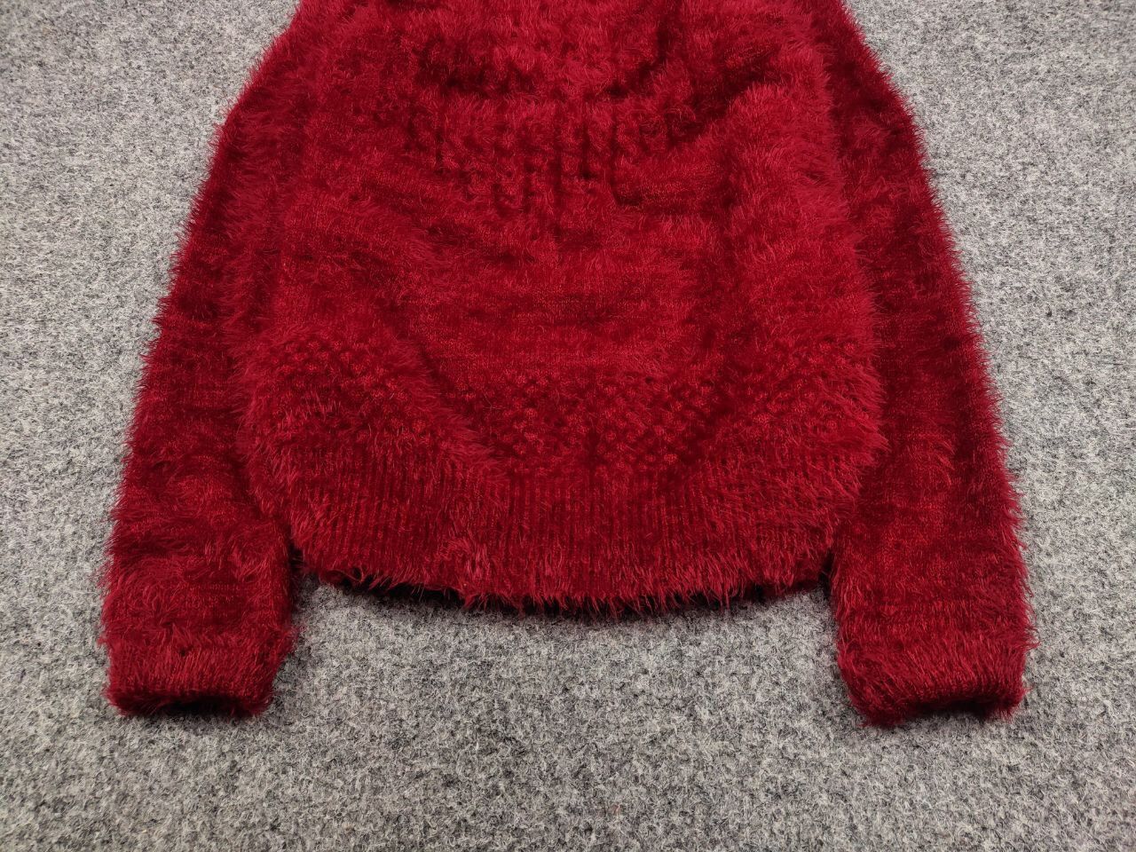 Japanese Brand Vintage Japanese Red Mohair Style Fuzzy Crewneck Sweater Size M / US 6-8 / IT 42-44 - 9 Thumbnail