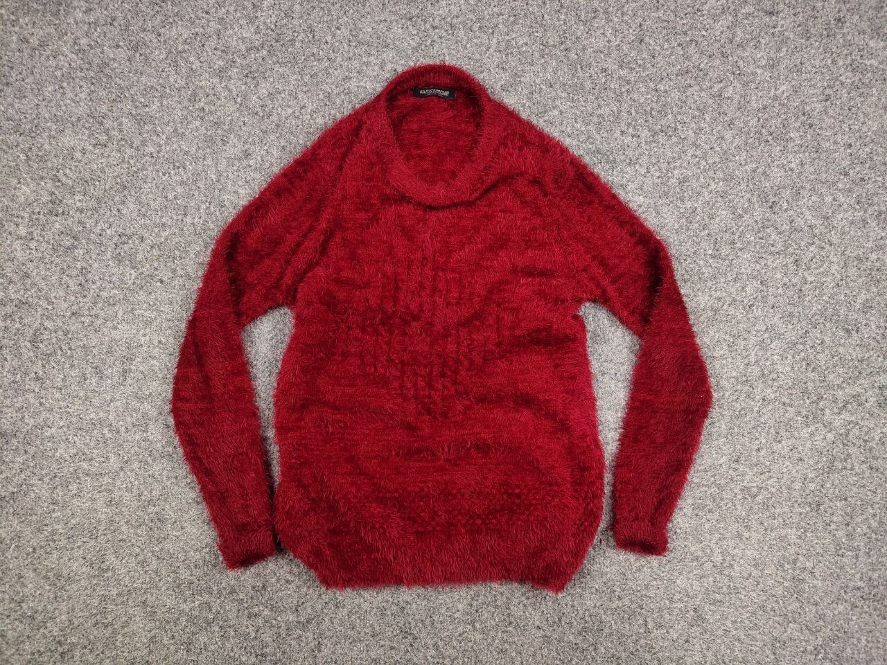 Japanese Brand Vintage Japanese Red Mohair Style Fuzzy Crewneck Sweater Size M / US 6-8 / IT 42-44 - 14 Thumbnail
