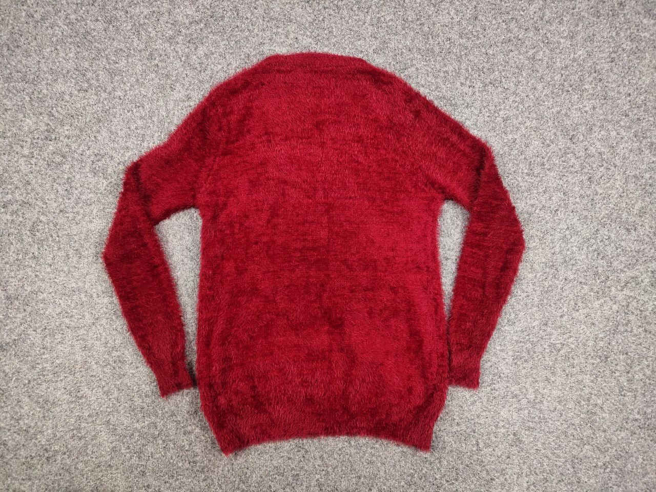 Japanese Brand Vintage Japanese Red Mohair Style Fuzzy Crewneck Sweater Size M / US 6-8 / IT 42-44 - 17 Thumbnail