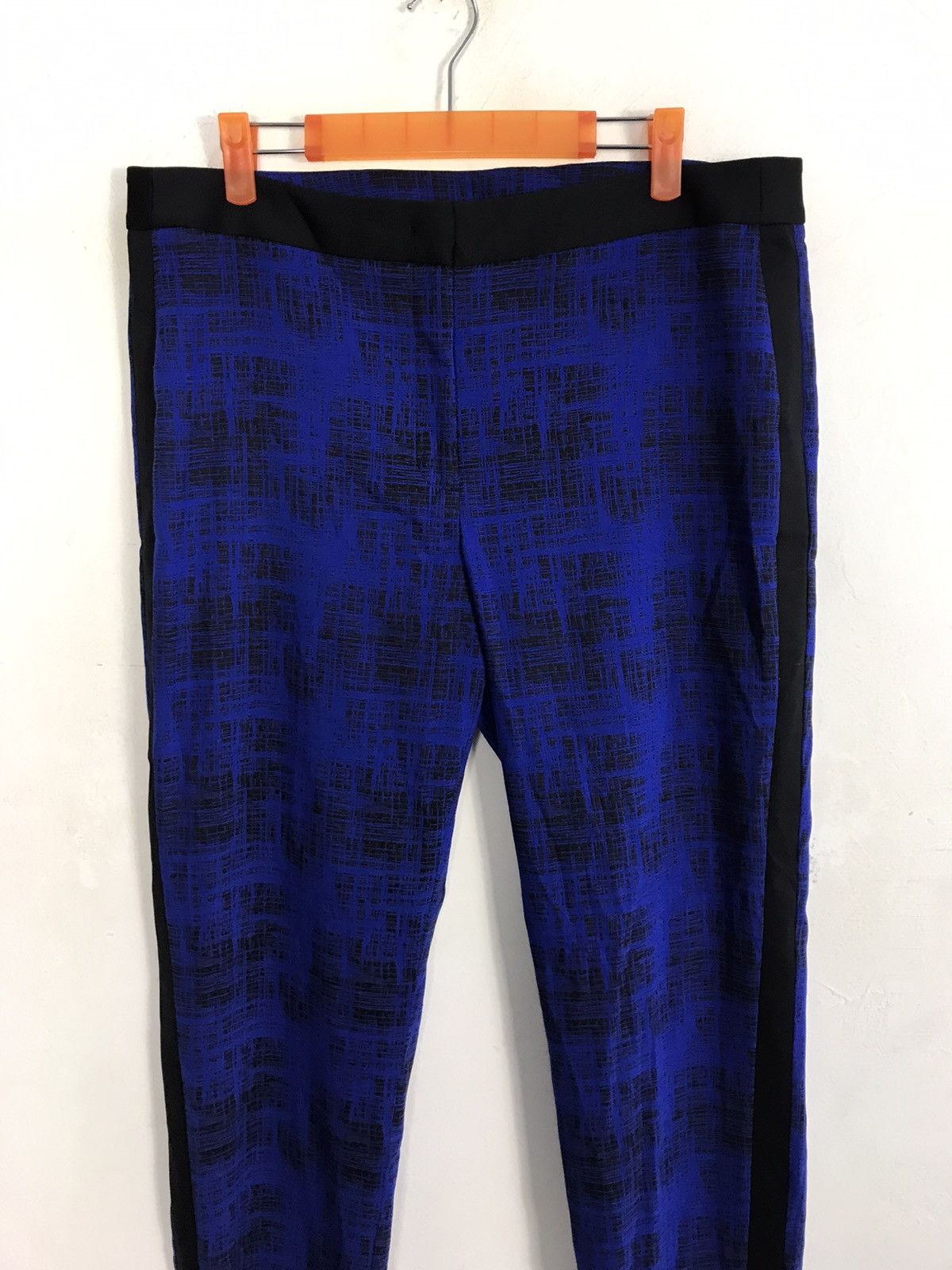 DKNY DKNY Blue Pant Jogger Checked Fits Size 34 Designer Size 34" / US 12 / IT 48 - 3 Thumbnail