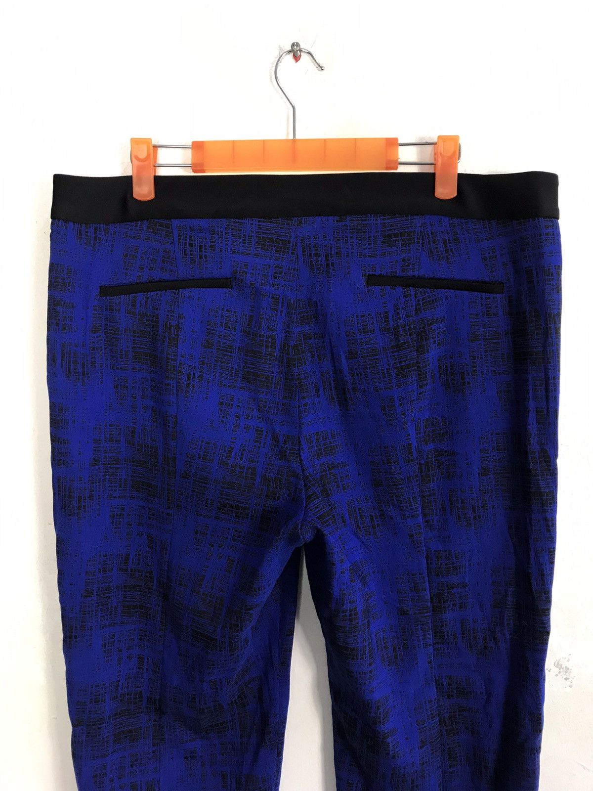 DKNY DKNY Blue Pant Jogger Checked Fits Size 34 Designer Size 34" / US 12 / IT 48 - 4 Thumbnail