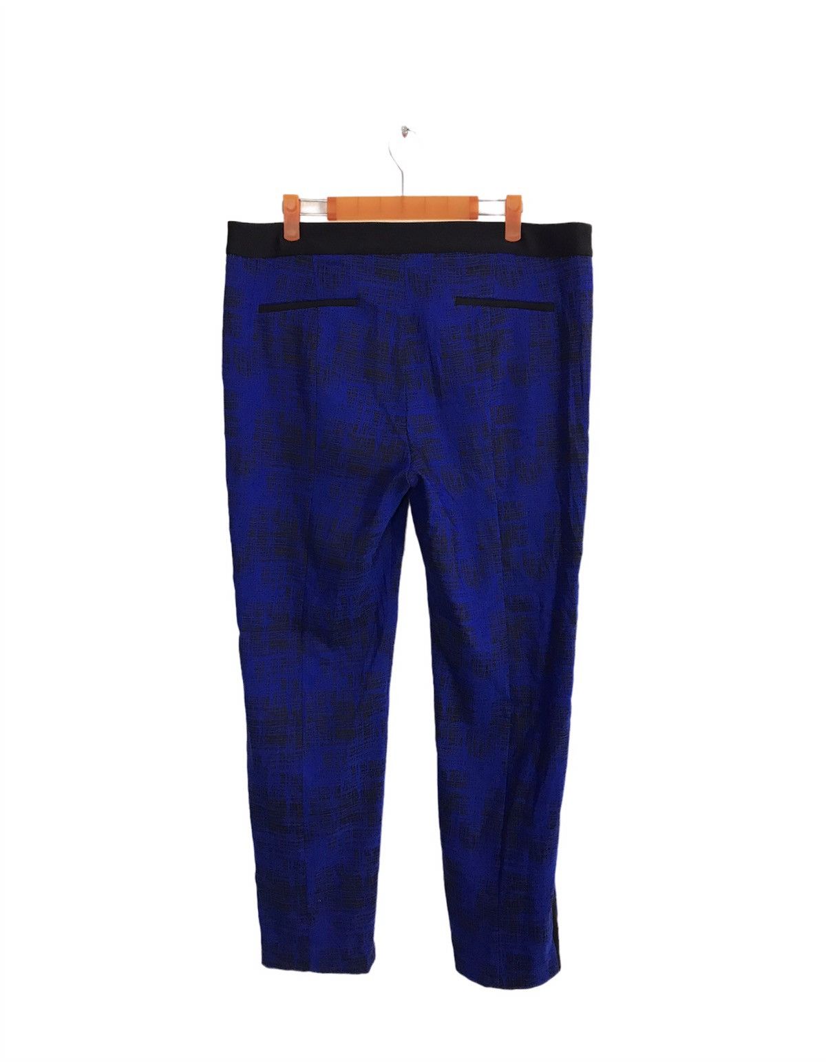 DKNY DKNY Blue Pant Jogger Checked Fits Size 34 Designer Size 34" / US 12 / IT 48 - 2 Thumbnail