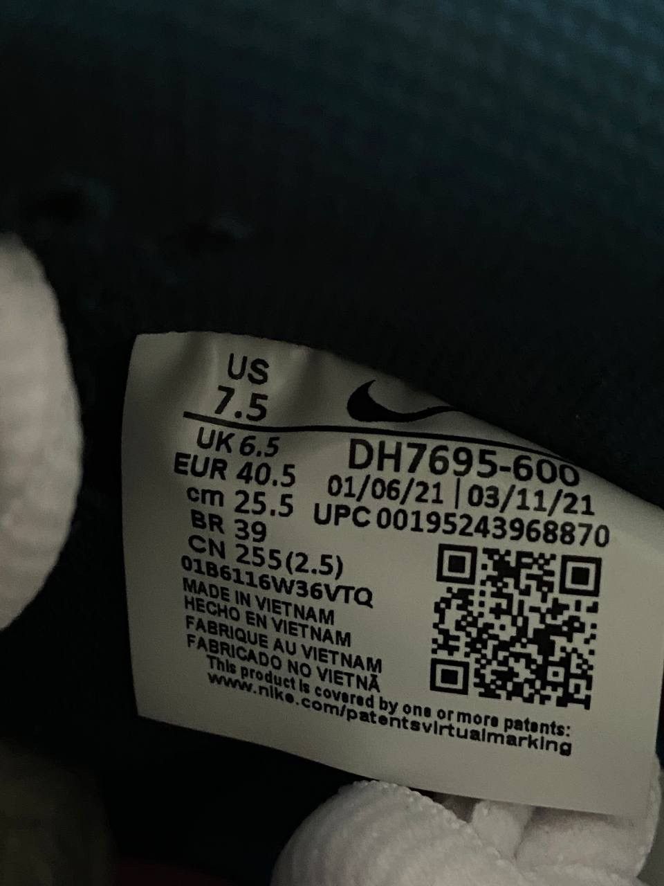 Nike Nike Dunk Low Parra Size US 7.5 / EU 40-41 - 3 Thumbnail