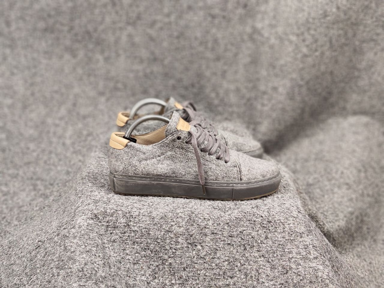 Garment Project Garment Project Low Top Leather Wool Gray Sneakers Size US 6 / EU 39 - 6 Thumbnail