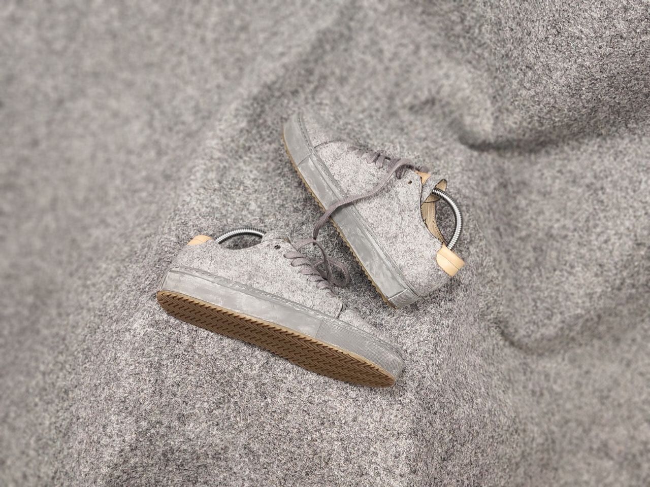 Garment Project Garment Project Low Top Leather Wool Gray Sneakers Size US 6 / EU 39 - 2 Thumbnail