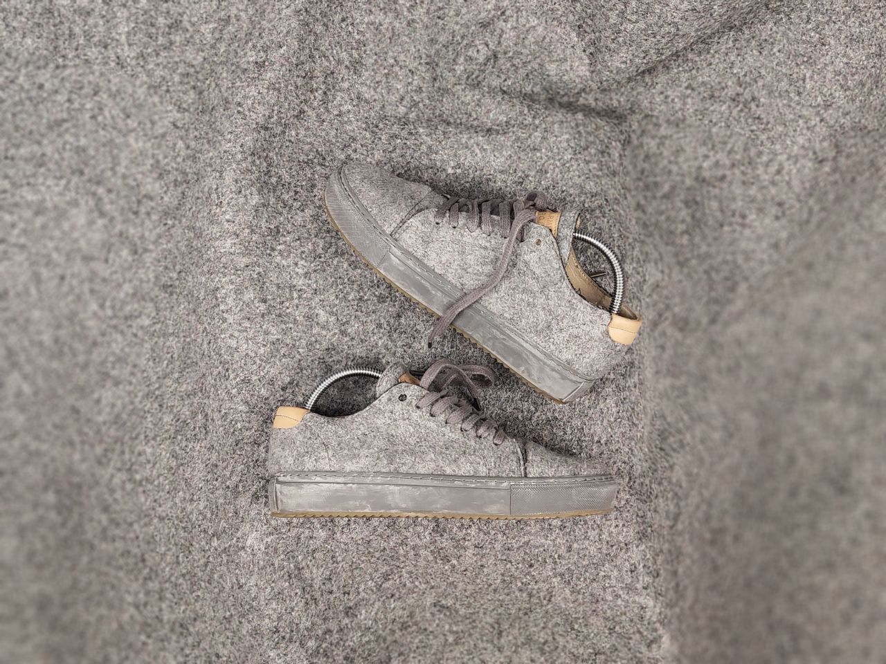 Garment Project Garment Project Low Top Leather Wool Gray Sneakers Size US 6 / EU 39 - 1 Thumbnail