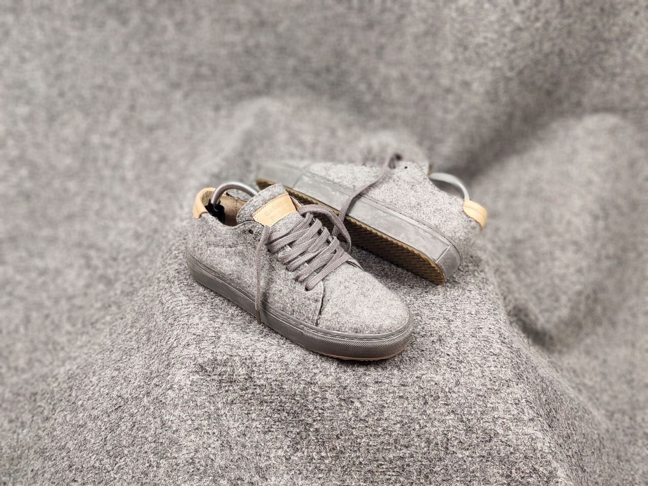 Garment Project Garment Project Low Top Leather Wool Gray Sneakers Size US 6 / EU 39 - 3 Thumbnail