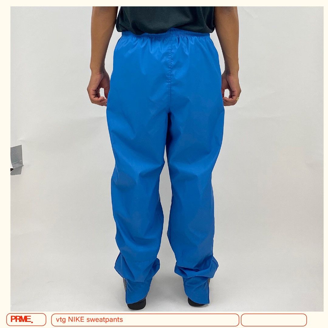 Nike × Vintage vintage 90s NIKE Swoosh Stitched Nylon Track sweatpants Size US 30 / EU 46 - 8 Thumbnail
