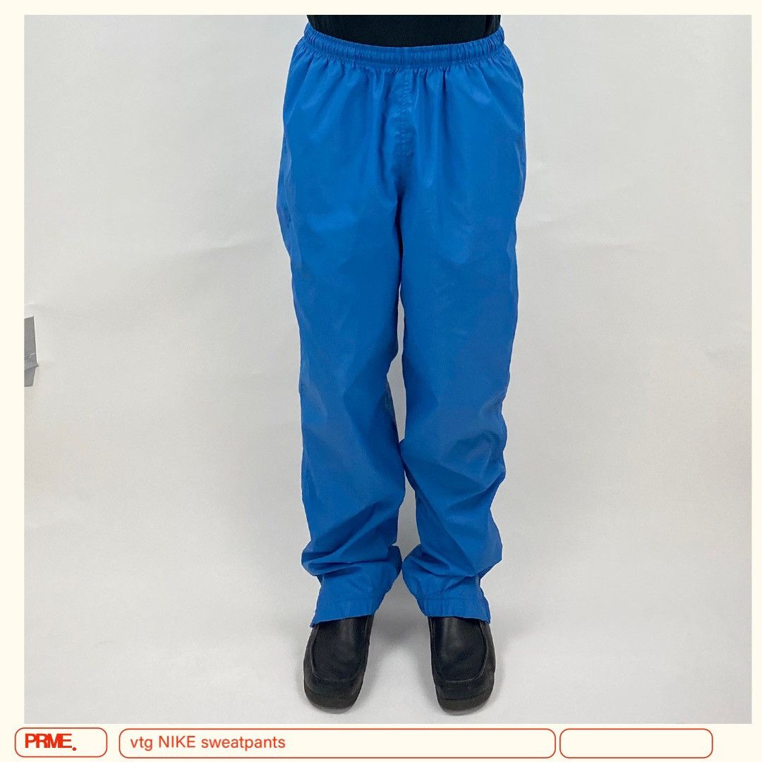 Nike × Vintage vintage 90s NIKE Swoosh Stitched Nylon Track sweatpants Size US 30 / EU 46 - 7 Thumbnail