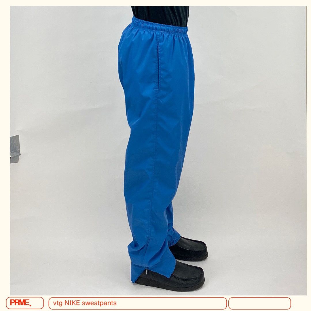 Nike × Vintage vintage 90s NIKE Swoosh Stitched Nylon Track sweatpants Size US 30 / EU 46 - 6 Thumbnail