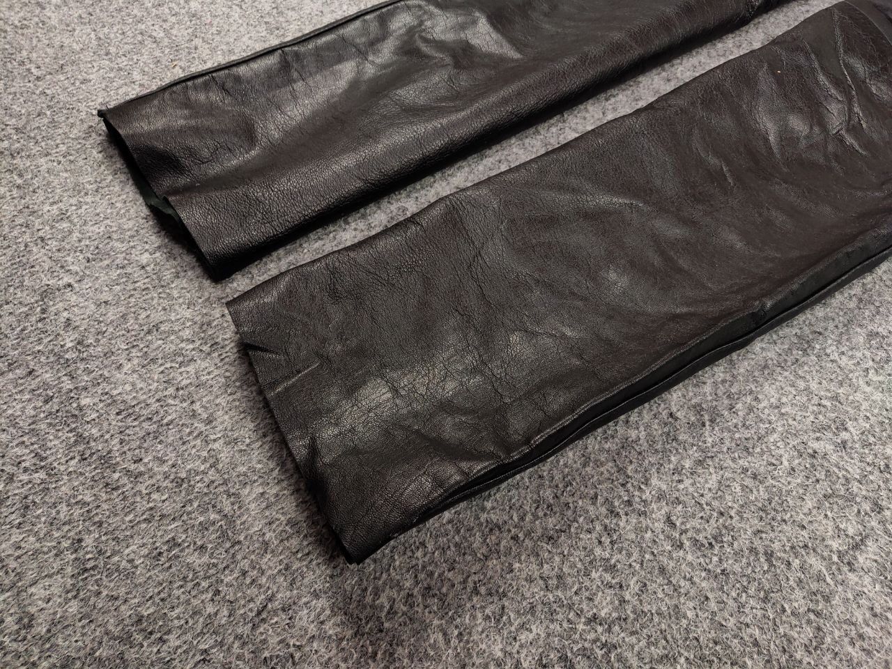 Leather Vintage 90's Genuine black leather Trouser Pants Size US 32 / EU 48 - 6 Thumbnail