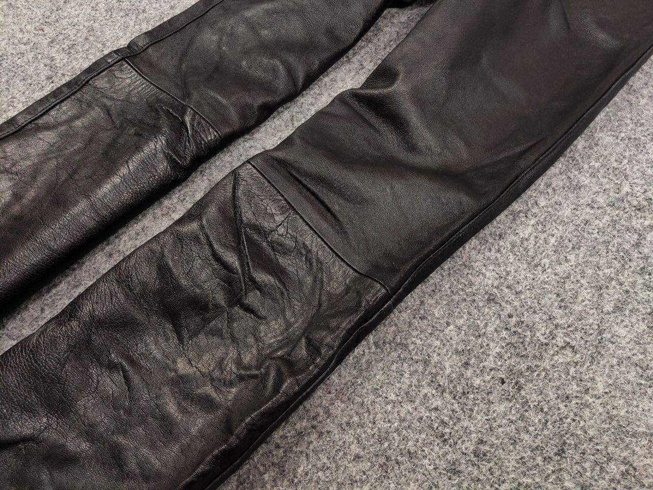Leather Vintage 90's Genuine black leather Trouser Pants Size US 32 / EU 48 - 5 Thumbnail