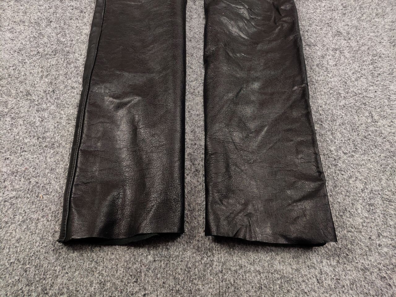 Leather Vintage 90's Genuine black leather Trouser Pants Size US 32 / EU 48 - 8 Thumbnail