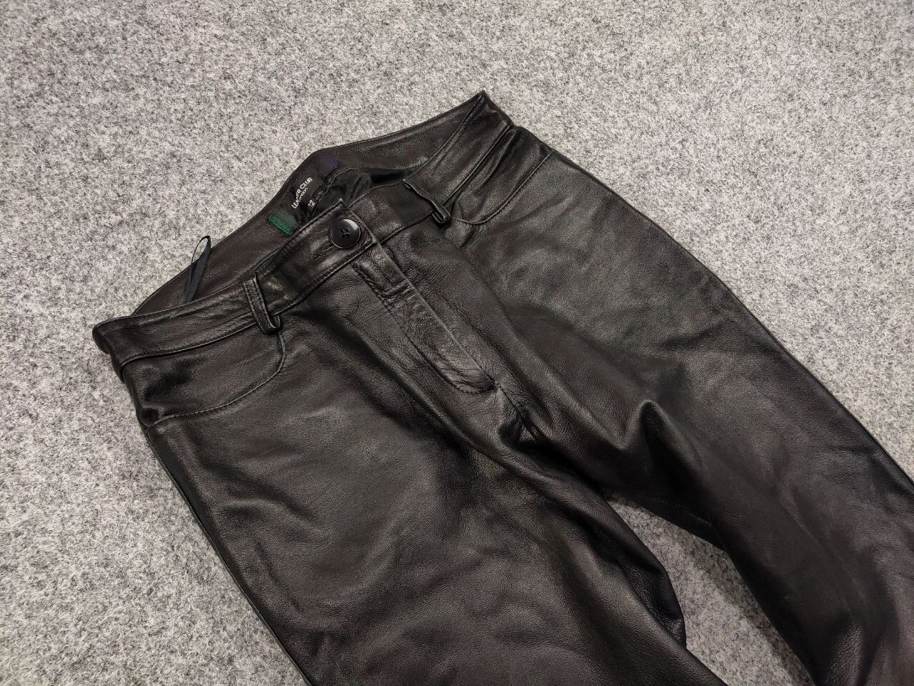 Leather Vintage 90's Genuine black leather Trouser Pants Size US 32 / EU 48 - 11 Thumbnail