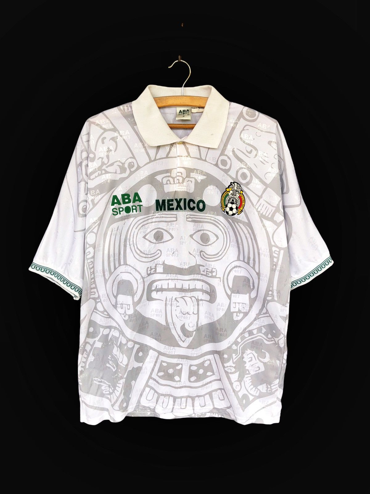 image of 1990X Clothing x Mexicana True Collecters1996-98 Mexico World Cup Away Jersey in White (Size Large)