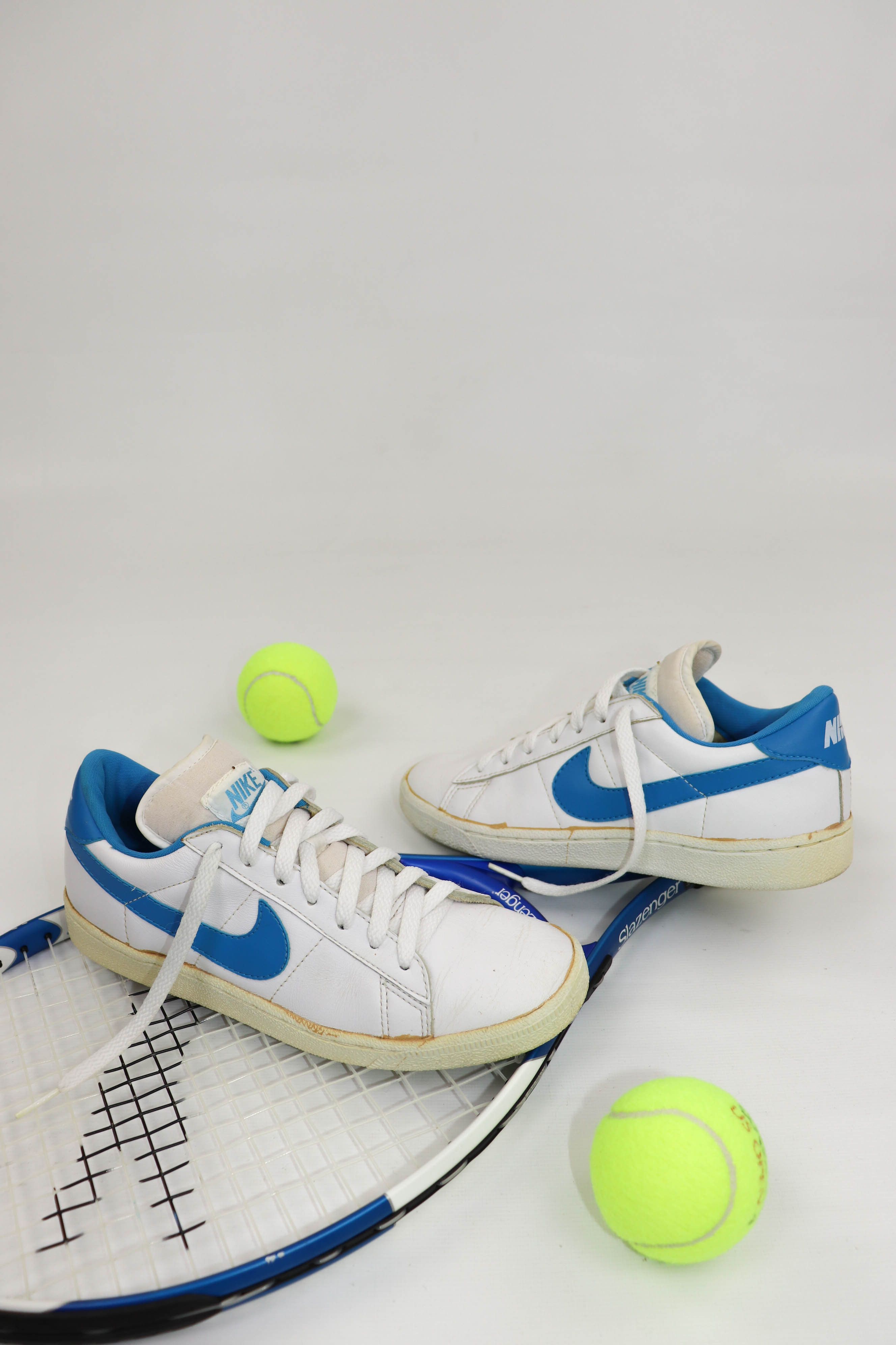 Nike Vintage 90s Wimbledon John McEnroe Blue Swoosh Sneakers