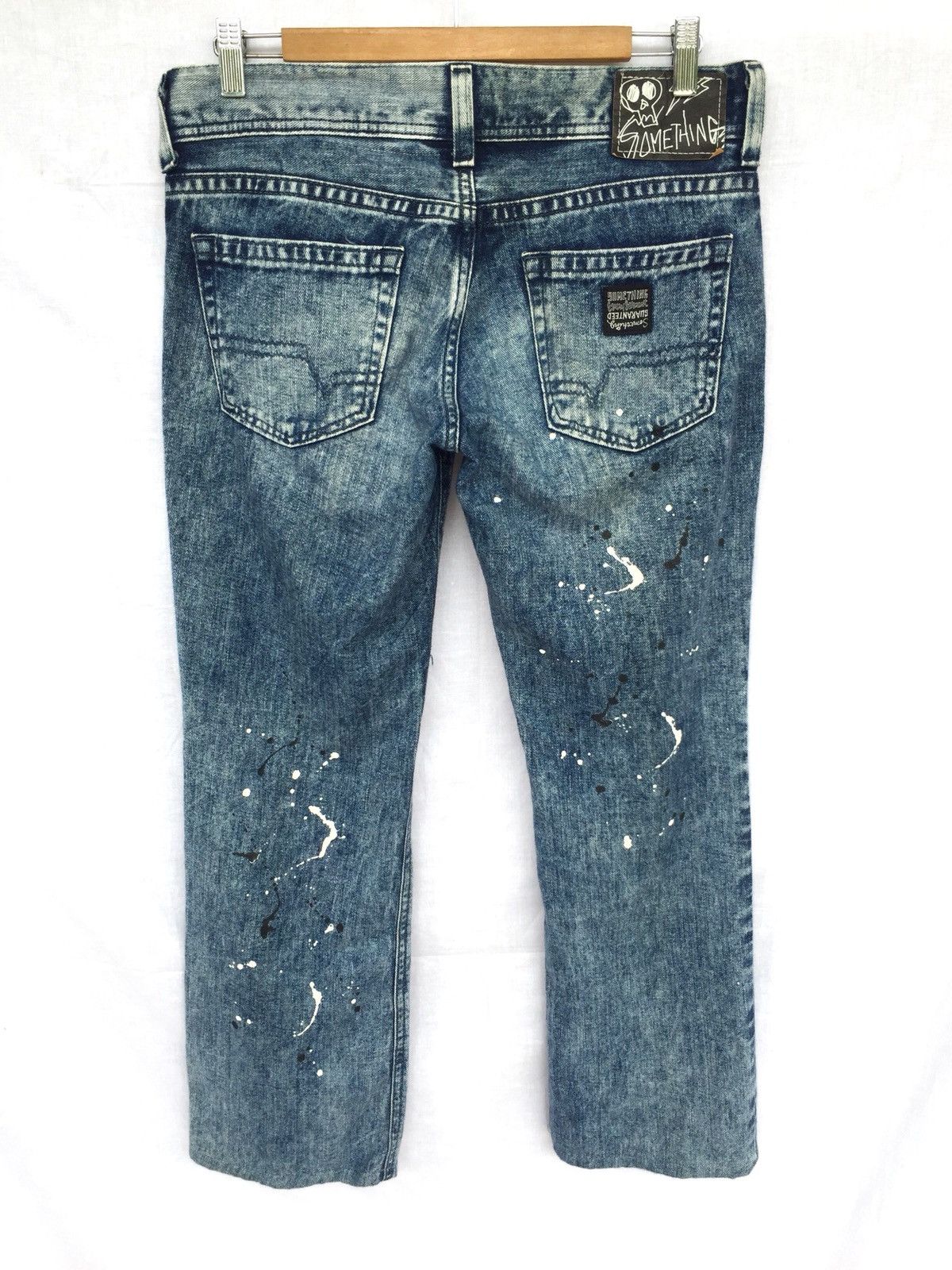Edwin Edwin Made in Japan Paint Splasher Slim Fit Denim Size US 33 - 1 Thumbnail