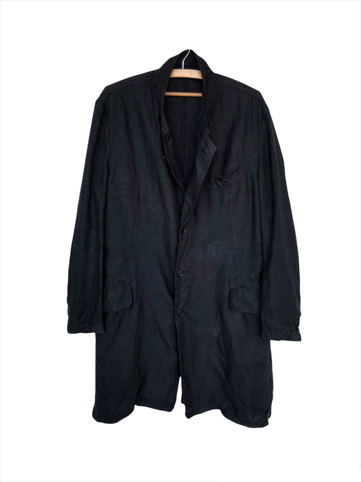 Yohji Yamamoto ARCHIVE🔥Yohji Yamamoto x Aspesi 🇮🇹 Line Long Coat Size US L / EU 52-54 / 3 - 2 Thumbnail