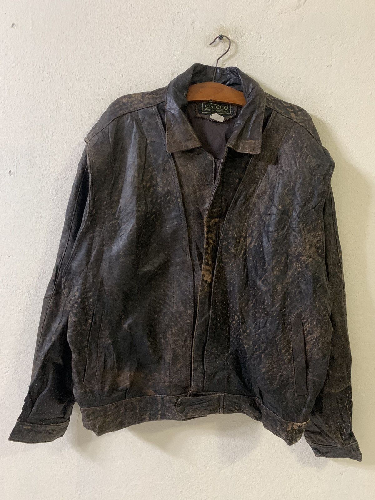 Japanese Brand Vintage Siricco Nice Design Leather Jacket Size US XL / EU 56 / 4 - 1 Thumbnail