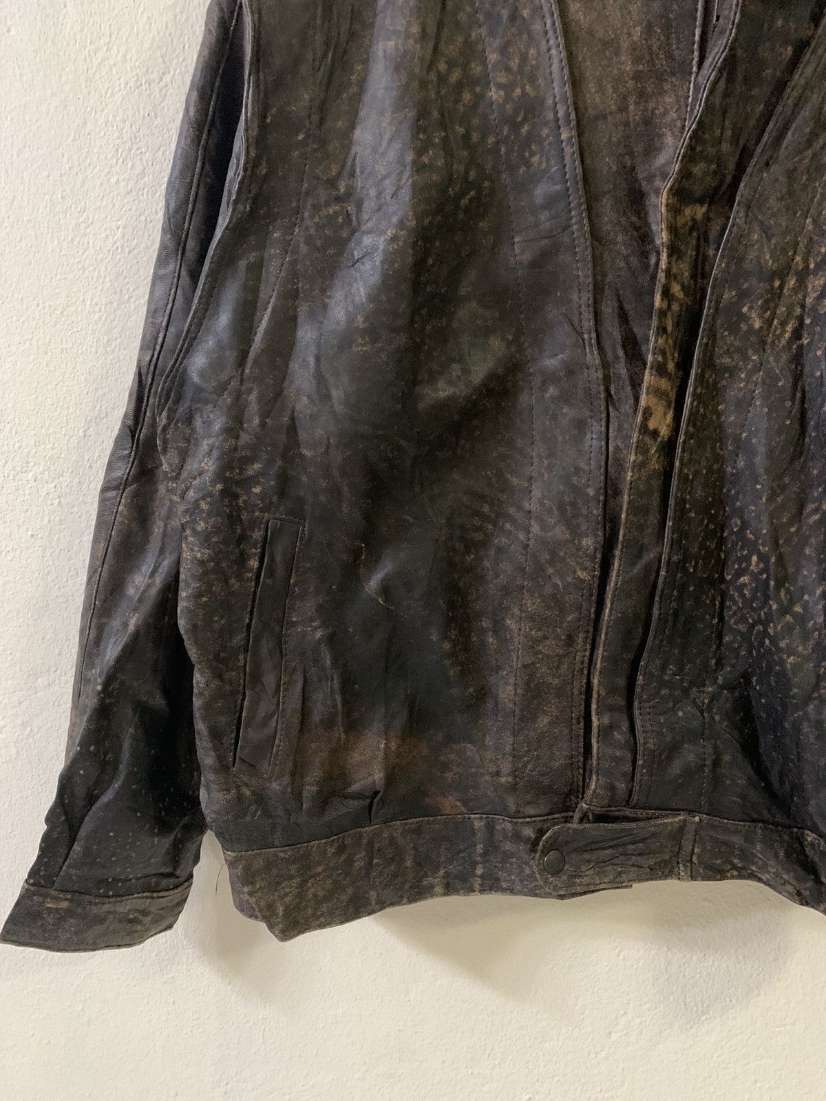 Japanese Brand Vintage Siricco Nice Design Leather Jacket Size US XL / EU 56 / 4 - 3 Thumbnail